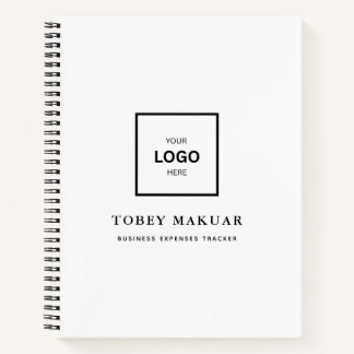 Custom Business Logo Modern Professional White  Notebook