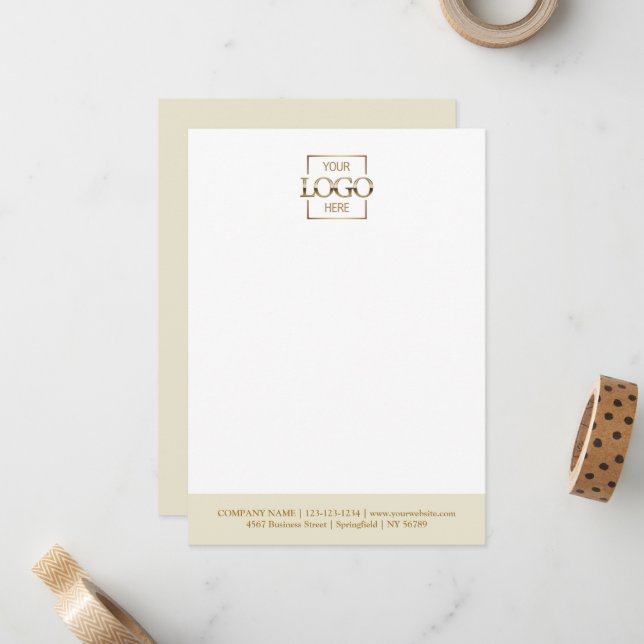Custom Business Logo Modern Simple Minimalist Card (Front/Back In Situ)