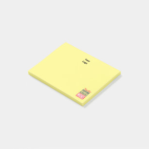 Custom Business Logo Motivational Teamwork Office  Post-it Notes