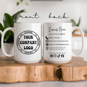Custom Business Logo Mug for Employees & Customers