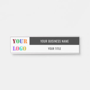 Custom Business Logo Name Door Sign - Your Colours