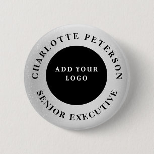  Custom Business Logo Name Tag Promotional  6 Cm Round Badge