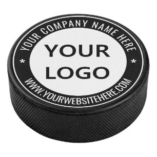 Custom Business Logo Name Website Info Hockey Puck