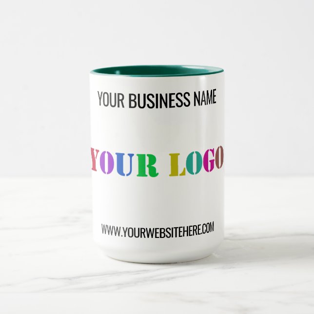 Custom Business Logo Name Website Mug Gift (Center)