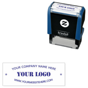 Custom Business Logo Name Website Stamp Template