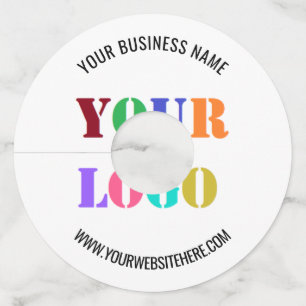 Custom Business Logo Name Website Wine Glass Tag