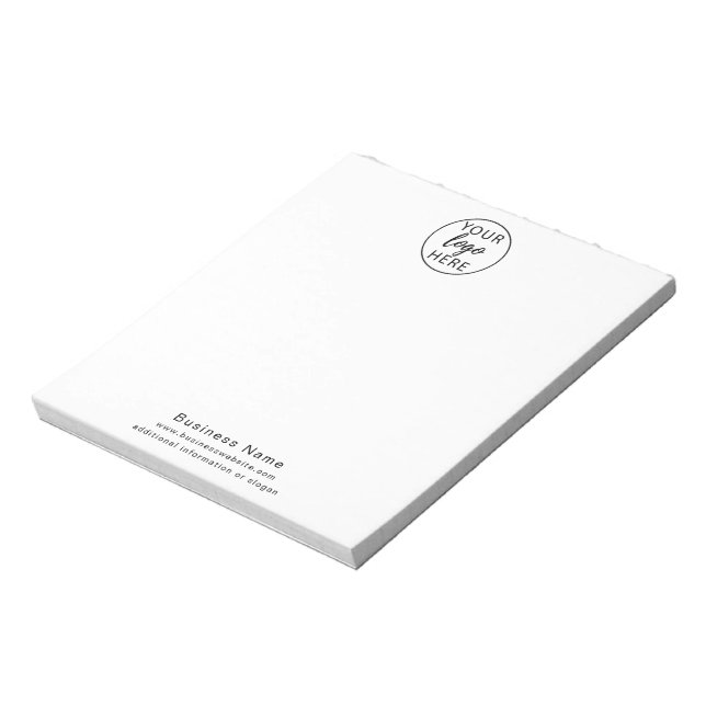 Custom Business Logo Notepad (Rotated)