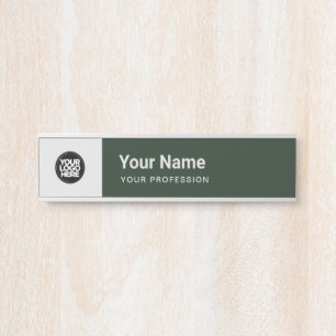 Custom Business Logo Office Name Modern Door Sign