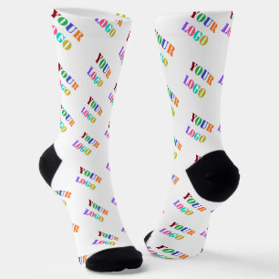 Custom Business Logo or Photo Socks Choose Colours