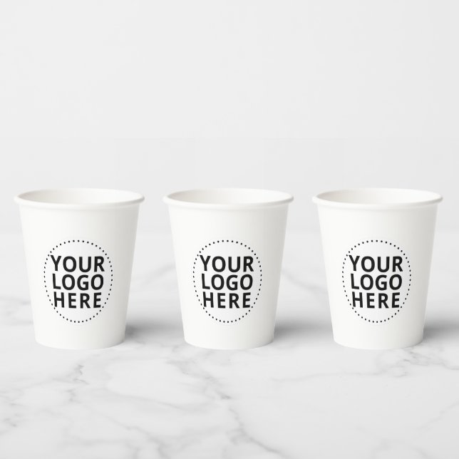 Custom Business Logo  Paper Cups (Multi)