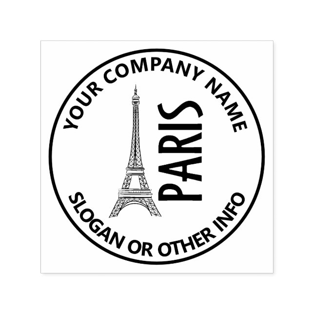 Custom Business Logo Paris Self-inking Self-inking Stamp (Design)
