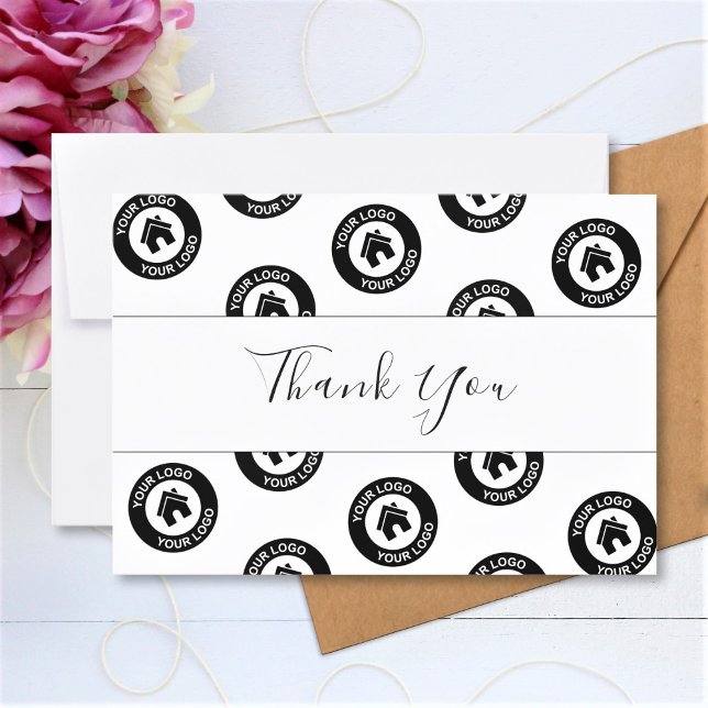 Custom Business Logo Pattern And Message Thank You (Creator Uploaded)