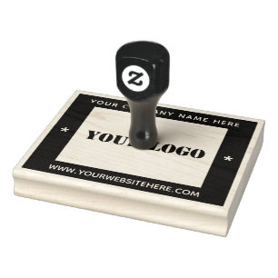 Custom Business Logo Personalised Your Modern Rubber Stamp