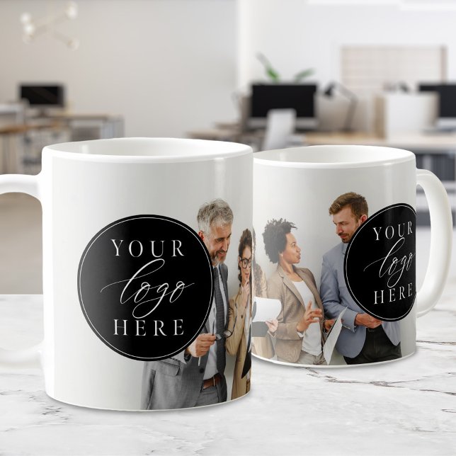Custom Business Logo Photo Branded Coffee Mug (Creator Uploaded)