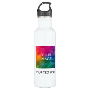 Custom Business Logo Photo Minimalist Template 710 Ml Water Bottle