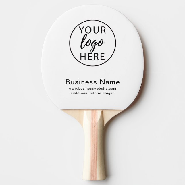 Custom Business Logo Ping Pong Paddle (Front)