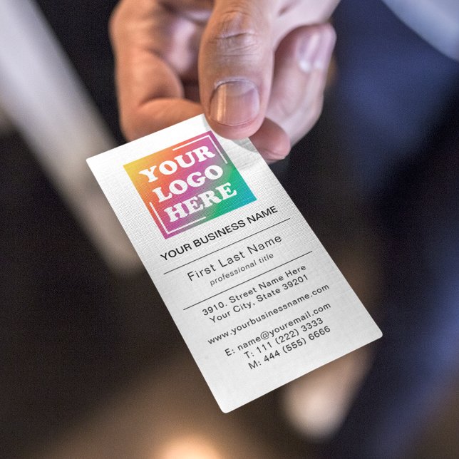 Custom Business Logo Professional Modern Business Card (Creator Uploaded)