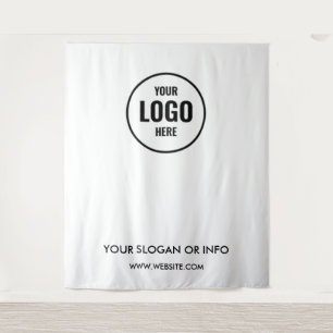 Custom Business Logo   Professional White  Tapestry