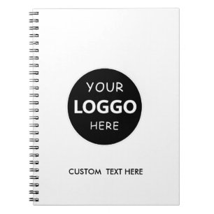 Custom Business Logo professional wihte Notebook