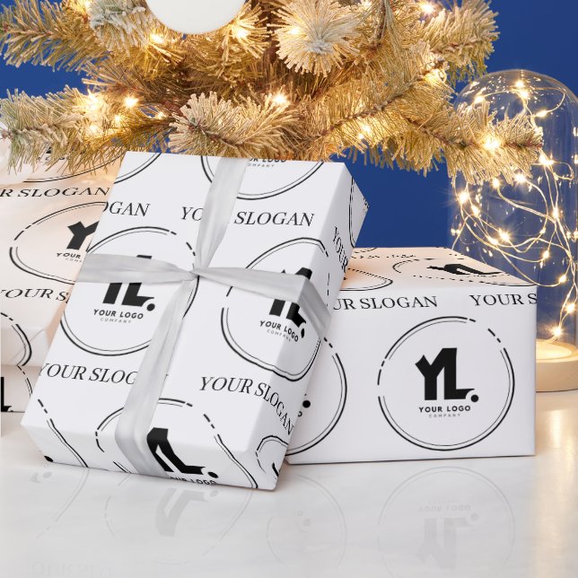 Custom Business Logo Professional Wrapping Paper (Holidays)