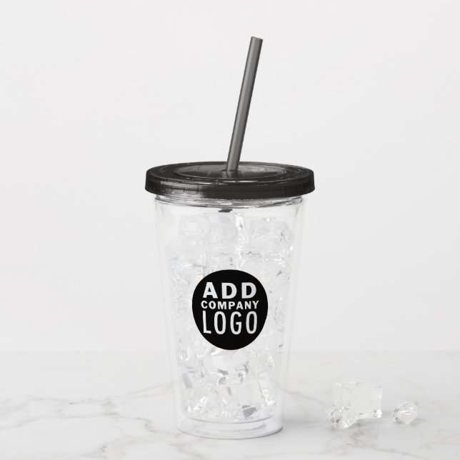 Custom Business Logo Promotional Acrylic Tumbler (Back Ice)
