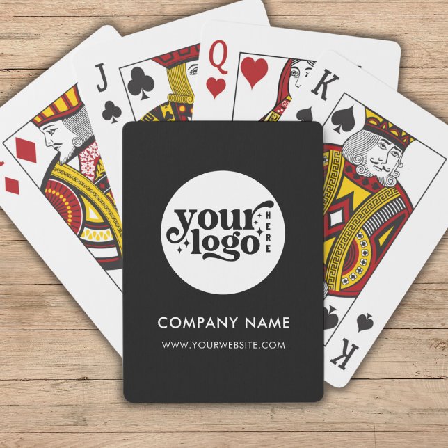 Custom Business Logo Promotional Black Branded Playing Cards (Custom Business Logo Promotional Black Branded Playing Cards)