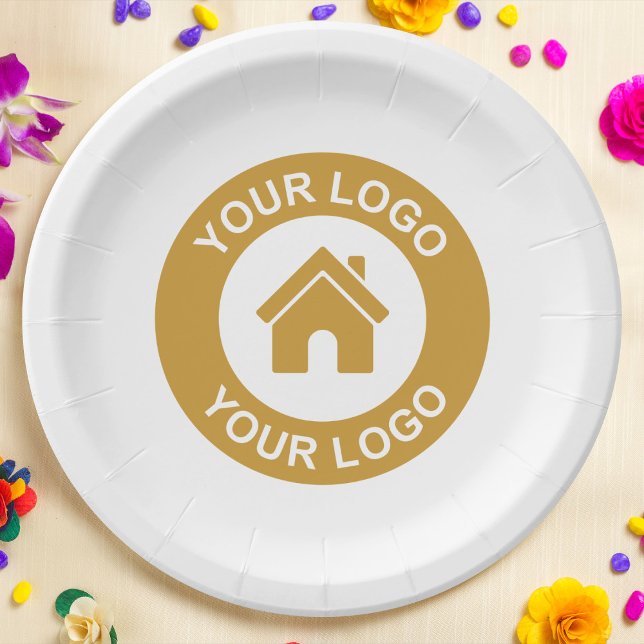 Custom Business Logo Promotional Paper Plate (Creator Uploaded)