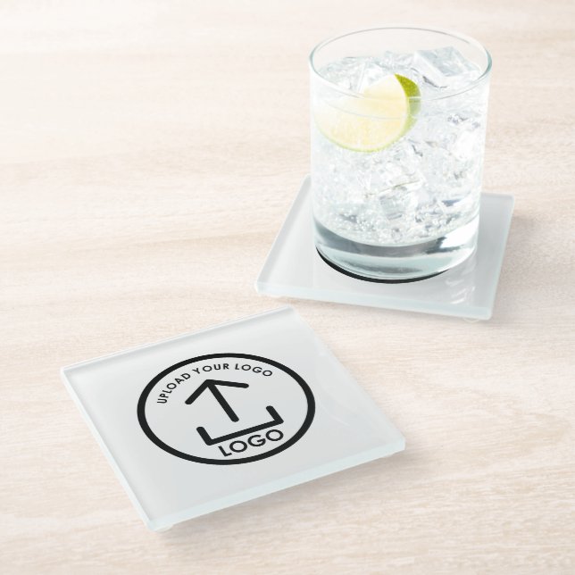 Custom Business Logo Promotional Professional Gift Glass Coaster (Angled)