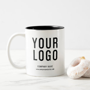 Custom Business Logo Promotional Two-Tone Coffee Mug