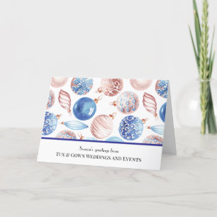 Custom Business Logo QR Code Corporate Christmas Holiday Card