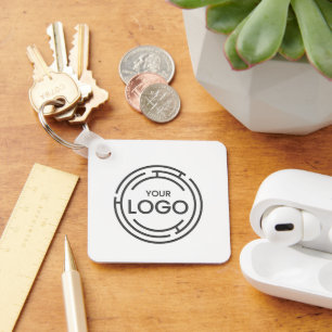 Custom Business Logo QR Code Marketing Key Ring