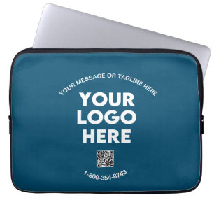 Custom Business Logo QR Code Phone Professional  Laptop Sleeve