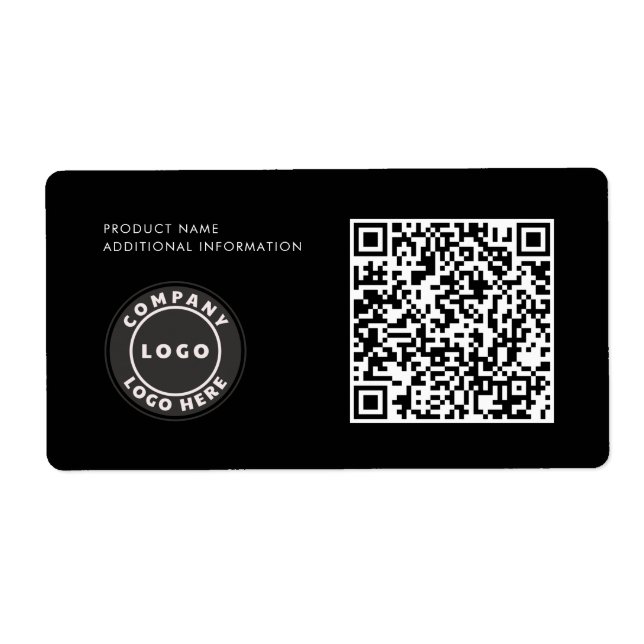 Custom Business Logo QR Code Product ID (Front)