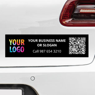 Custom Business Logo QR Code Promotional Corporate Bumper Sticker