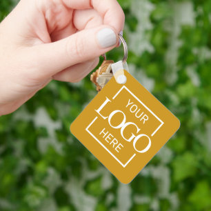 Custom Business Logo & QR Code Promotional Swag Key Ring