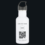 Custom Business Logo QR Code & Text Promotional 532 Ml Water Bottle<br><div class="desc">Promote your business with this cool water bottle,  featuring custom logo,  QR code & text. Easily add your logo & other info by clicking on the "personalise" option.</div>