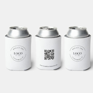 Custom Business logo QR code website professional Can Cooler