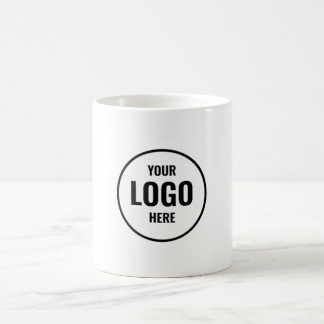 Custom business logo rectangular coffee mug (Center)