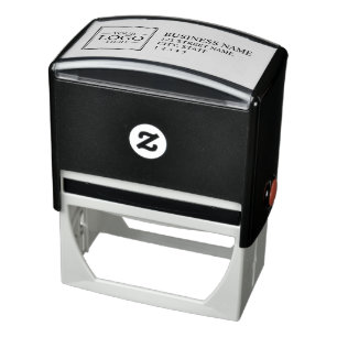 Custom Business Logo Return Address Self-inking Stamp