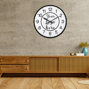 Custom Business Logo Round Clock