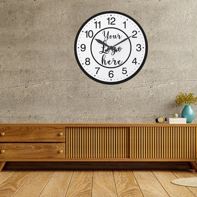 Custom Business Logo Round Clock (Creator Uploaded)
