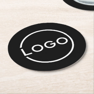 Custom Business Logo Round Paper Coaster