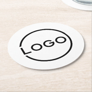 Custom Business Logo Round Paper Coaster