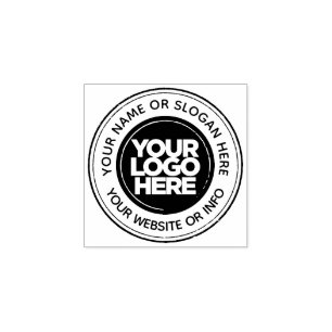 Custom Business Logo Round Rubber Stamp