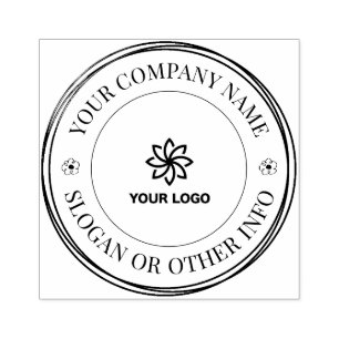 Custom  Business Logo rubber stamp