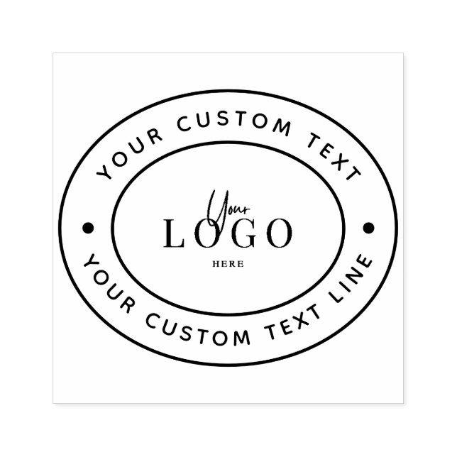 Custom business logo rubber stamp (Imprint)
