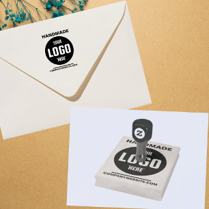 Custom Business Logo Rubber Stamp – Handmade Desig