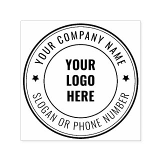 Custom Business & Logo Self Inking Rubber Stamp