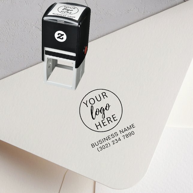 Custom Business Logo Self Inking Rubber Stamp (Custom Business Logo Self Inking Rubber Stamp)