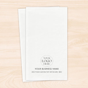 Custom Business Logo Simple Branded Promotional Napkin